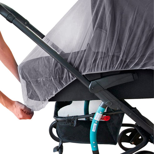Mosquito Net for Stroller - Grey Sun Shade Protection, 2 Pack Portable Bug Netting for Infant Stroller
