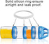 BeneLabel Stackable Food Storage Containers with Twist Lock System - 31 oz BPA-Free Tritan (Blue)
