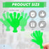 Generic 12 7.5 Inch Pieces Plastic Hand Clappers Noise Makers for Football Basketball Cheerleading Party Favors(Green
