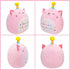 Cat Plush Toy 12 Inch Cute Unicorn Cat Birthday Stuffed Animal, Soft Plushies Pillow for Kids Room Decoration