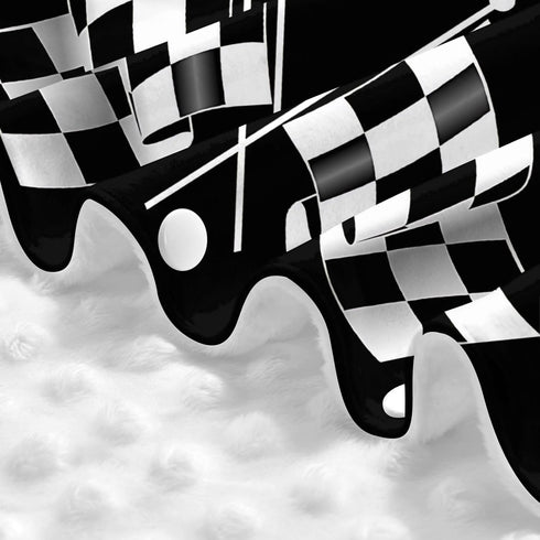 SHANGYINGJI Summer Cool Black and White Checkered Flag Car Seat Cover Baby Carseat Covers Baby for Girl Boy Muslin