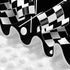SHANGYINGJI Summer Cool Black and White Checkered Flag Car Seat Cover Baby Carseat Covers Baby for Girl Boy Muslin