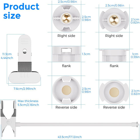 Ybludiy HB65/HB6550/HB6558/HB66/HB248,ANMEATE SM935E/SM650 Flexible Baby Monitor Mount Compatible with HelloBaby Baby