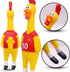 14inch POPLAY Rubber Chicken Grade Latex Squeeze Chicken Prank Novelty Pet Toys for All Age Groups Gift for Children