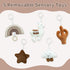 5 Razee Baby Gym Mat Infant Activity Gym Mudcloth Baby Activity Center with Play Mat with Toys for Babies as Shower Use