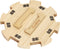 Exqline Wooden Hub for Mexican Train Dominoes with Felted Bottom Mexican Train