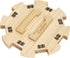 Exqline Wooden Hub for Mexican Train Dominoes with Felted Bottom Mexican Train