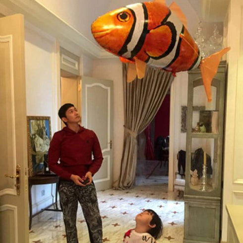 Swimming Remote Control Shark Toys Fish RC Animal Toy Infrared RC Fly Air Balloons Clown Fish Toy Gifts Party