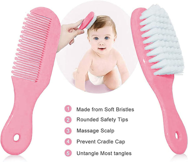 Set Baby Grooming Kit, Infant Safety Care with Hair Brush Comb Nail Clipper Nasal Aspirator,Baby Essentials Kit