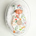 Set (61-09) Animal Newborn Swaddle Blanket, Baby Receiving Blankets with Headband and Beanie for Boys Nursery Swaddle