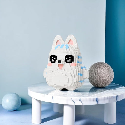 Larcele Animal Series Micro Building Blocks Animal Set - DIY Mini 3D Toy Bricks, 1682 Pieces KLJM-07 (Fox Cat)