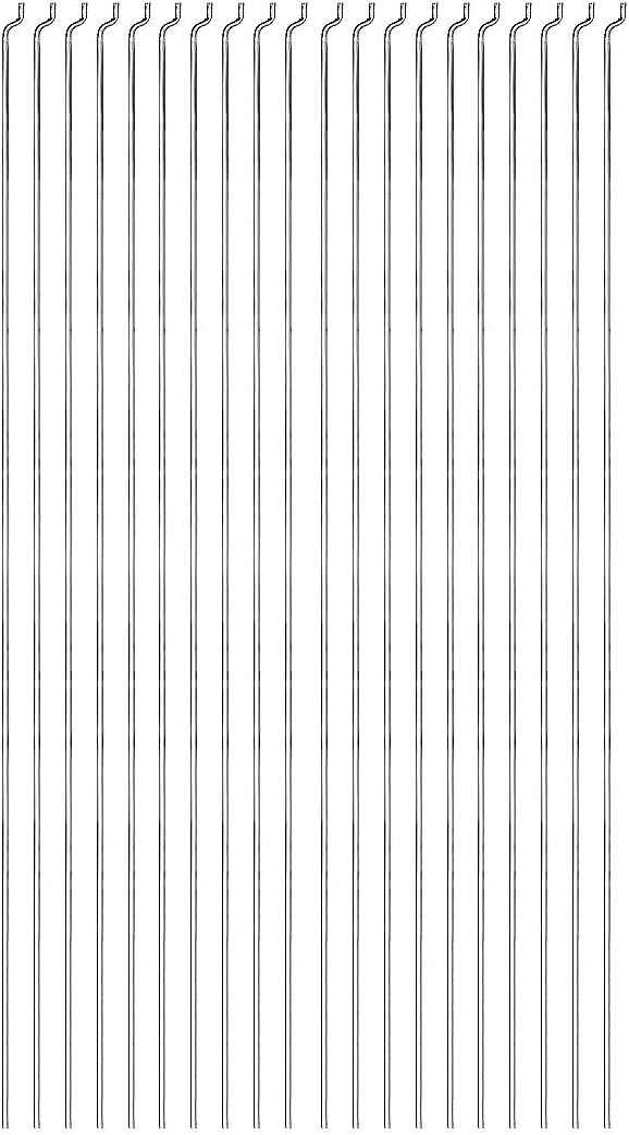 uxcell 1.2mm x 260mm Steel Z Pull/Push Rods Parts for RC Airplane Boat Replacement, Pack of 20