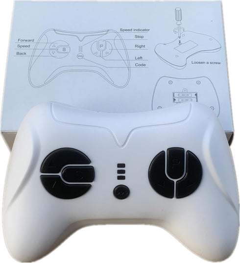 2.4G Bluetooth Remote Control Transmitter Children's Electric Riding Toy Car Replacement Parts White Remote Control JR1839