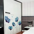 RW-2003 Removable 3D Blue Dream Flower Wall Stickers, DIY Home Wall Decoration Art Decor for Kids Bedroom and Nursery