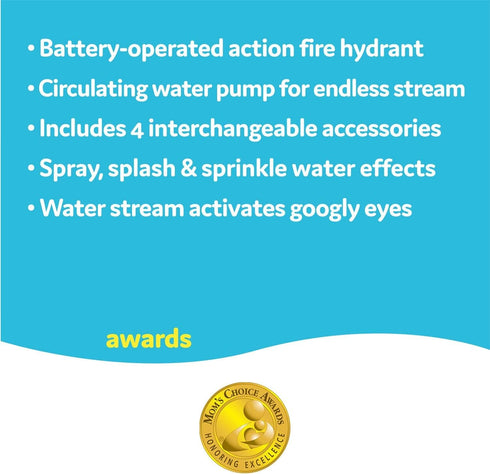 3+) Nozzle, Yookidoo Baby Bath Toddler Toys (Ages - Ready Freddy Spray N Sprinkle Fire Hydrant Bathtime Toy - Includes
