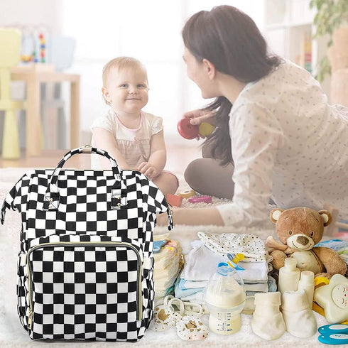 LIMHOO 3 1 Backpack, in Diaper Bag Multifunction Large Baby Bags with Changing Pad & Stroller Straps, Waterproof Nappy