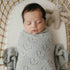 100% Heirloom Knit Heart Receiving Unisex Blanket for Boys and Girls - Luxury Cotton Baby Blanket - Soft Warm Swaddle