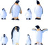 BYTERT Ocean Animal Penguin Figure Model Collection Playset, 8 Pcs Penguin Cake Toppers