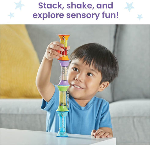 hand2mind Soothing Swirlers Sensory Tubes, Mini Fidget Keychains, Anxiety Relief Items, Calming Toys for Kids, Calm