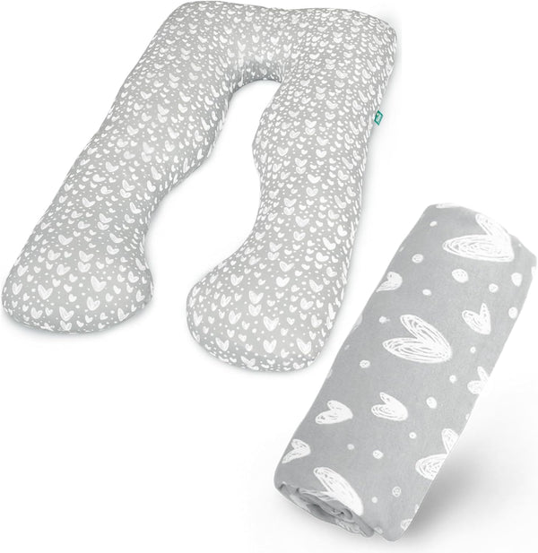 Pregnancy Pillow Cover U-Shaped (ONLY Pillowcase), Super Soft Replacement Cover Fits Most