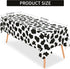 2 Pcs Cow Print Tablecloth - 87 x 51 Inches Plastic Table Cover for Farm Animal Birthday Party Supplies