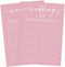 Pink Theme Bridal Shower Games for 25 Guests - Wedding A-Z Games, Advice Cards, Reception Supplies