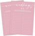 Pink Theme Bridal Shower Games for 25 Guests - Wedding A-Z Games, Advice Cards, Reception Supplies