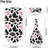 Osvbs Set Cow Print Pink Heart Baby Stuff Swaddle Blanket Wrap Baby Newborn Blanket Soft Sleep Sack Stretchy