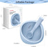 Mombella Silicone Suction Bowls: Durable Baby Food Bowls and Spoons Feeding Set, BPA-Free, Blue