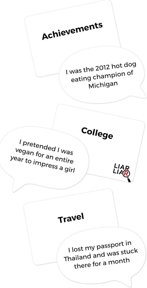 Liar Liar Party Game, The Family Card Game of Truths and Lies for Kids, Teens, Adults, Perfect for Fun Parties