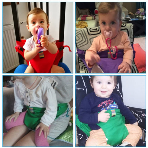 Lychee Harness Seat for High Chair Baby Feeding Safety Seat with Strap, Toddler Booster Harness Belt Portable Dining