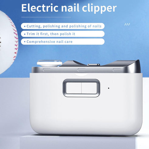 Trimmer, 2-in-1, Electric Nail Electric Nail Clipper, File & Polisher Portable Nail Care Tool for Baby, Kids, Adults