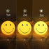somesino (15CM) Night Light for Kids Smiley Face Lamp Light Birthday Gifts for Girls Boys Plastic Nightlight Portable
