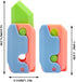 ToySupplyFun 3D 2Lighting+2PinkWhite 28) Printing Fidget Knife Toy for Adults - Funny Plastic EDC Carrot Knife Toy