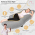 Chilling Home Memory Foam Pregnancy Pillow, J Shape Pregnancy Pillows for Sleeping, Body Pillow for Adults, Maternity