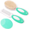 Baby Hair Brush and Comb Set for Newborns & Toddlers, Natural Soft Goat Bristles for Cradle Cap