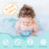 Baby Bath Tub Thermometer - Floating Whale Water Thermometer with Room Temperature - New Upgraded Mute Flashing Alert