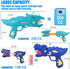 unanscre 2 Pack Dinosaur Water Blaster Soaker Gun - Dino Pump Action Squirt Gun for Kids, Long-Range Shooting Water Toys