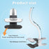 tihii HB6550/ HB6560/ HB65/ HB6351/ HB40/ HB6339/ HB6336, SM935E Baby Monitor Mount Compatible with HelloBaby