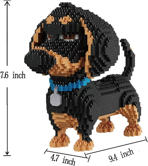 Ulanlan Adult Building Sets, Dog Animal Building Toy, Micro Brick Building Block Dog Model to Build, Best Gift for Dog