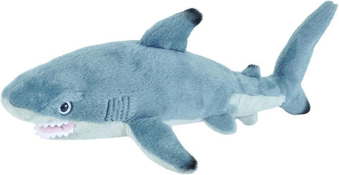 Wild Republic Black Tipped Shark Plush, 13 Inches Stuffed Animal Toy