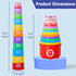 1-3, 6 9 12 18 1 1-2 WEEJOYGAM Baby Stacking Cups, Nesting Stacking Toys for Toddlers Infant Easter Basket Stuffers