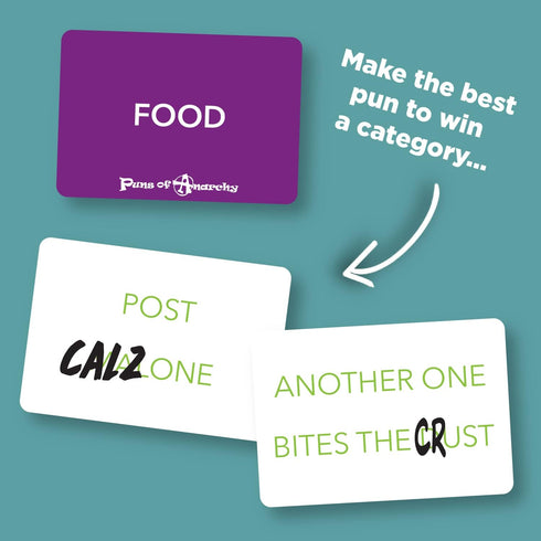 The Outrageous Pun-Making Game - Hilarious Wordplay Game for Creative People, No Bands, Movies, or Famous Things Safe