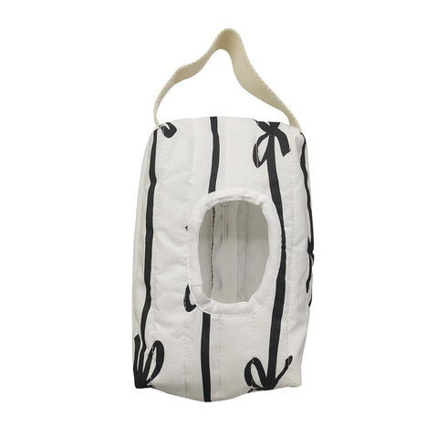 GadgetNova Reusable Bow Baby Wipes Dispenser - Portable Wet Tissue Storage Bag for
