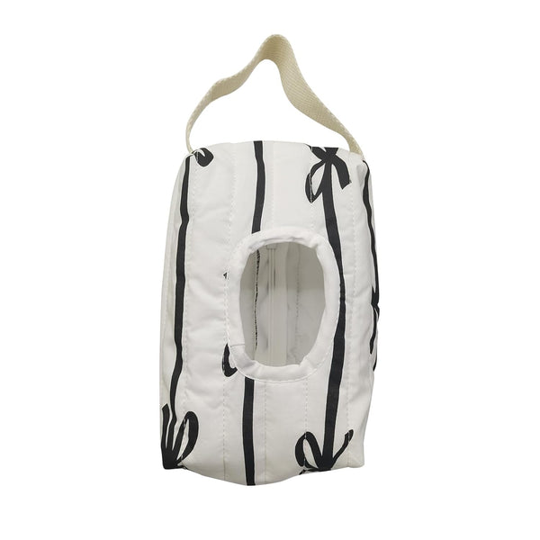 GadgetNova Reusable Bow Baby Wipes Dispenser - Portable Wet Tissue Storage Bag for