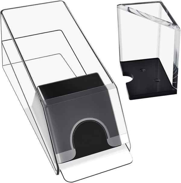 4 Deck Blackjack Shoe and Discard Tray - Clear Acrylic Card Dispenser for Poker Game Night