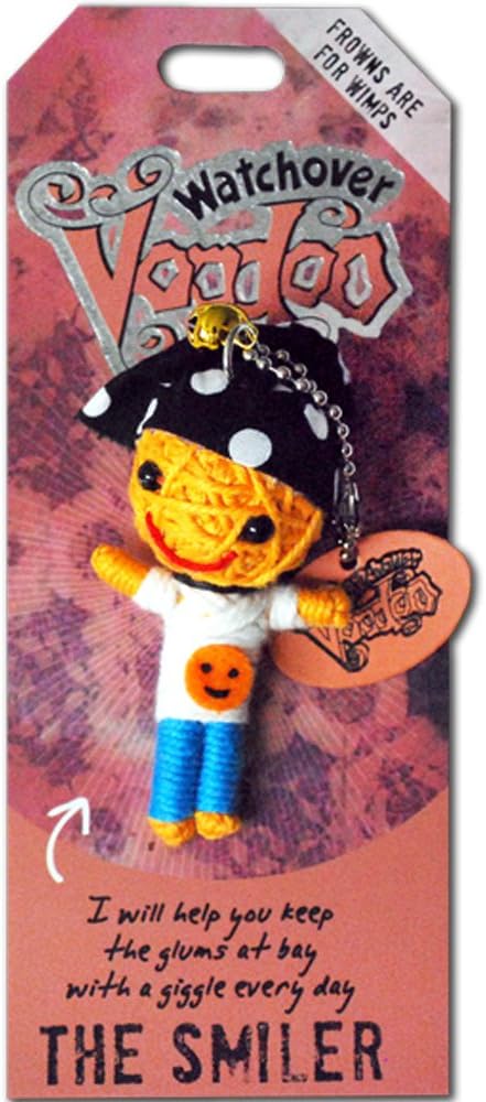 Watchover Voodoo String Voodoo Doll Keychain, Novelty Doll for Bag, Luggage or Car Mirror