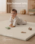 50x50 Blissful Diary Vegan Leather Baby Play Mat, Thick Foam Cushioned & Waterproof Playpen Mat for Infants