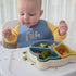 2 Sets Baby Silicone Bibs Baby Bibs with Food Catcher for Girls Boys Toddlers BPA Free Waterproof Soft Durable