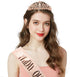COCIDE Birthday Sash & Tiara Set, Rose Gold Crowns and Tiaras for Women, Rhinestone Queen Headband, Glitter Crystal